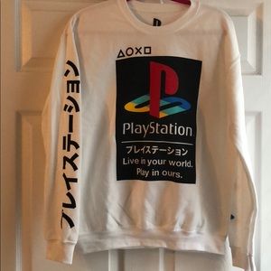 White PlayStation Sweatshirt